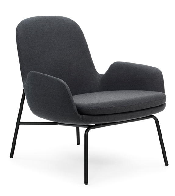 Era Normann Copenhagen Sillón Bajo con Patas de Acero