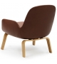 Era Normann Copenhagen Poltrona Bassa con Gambe In Legno