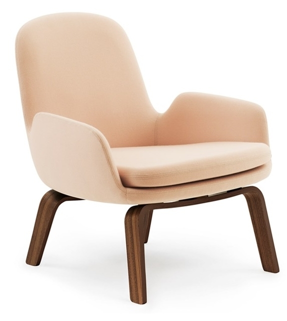 Era Normann Copenhagen Poltrona Bassa con Gambe In Legno