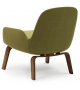 Era Normann Copenhagen Poltrona Bassa con Gambe In Legno