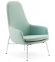 Era Normann Copenhagen Poltrona Alta con Gambe in Acciaio