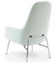 Era Normann Copenhagen Poltrona Alta con Gambe in Acciaio