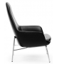 Era Normann Copenhagen Poltrona Alta con Gambe in Acciaio