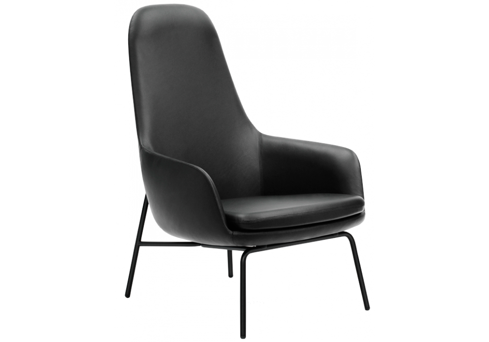 Era Lounge Chair High With Steel Legs Normann Copenhagen Milia Shop