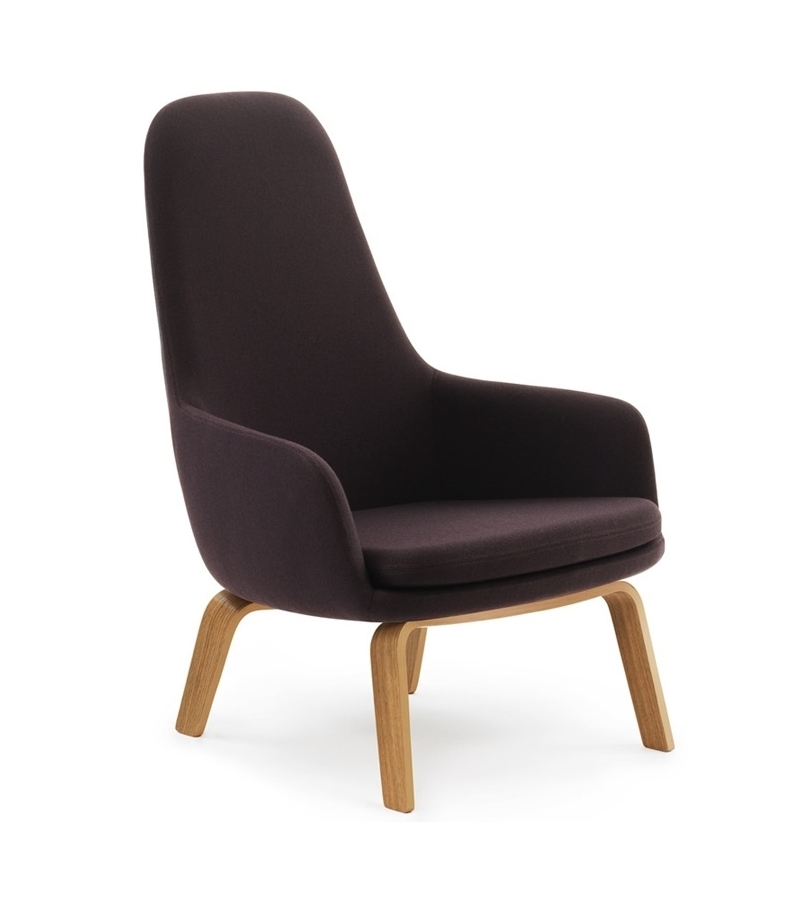 Era Normann Copenhagen Sillón Alto con Patas de Madera