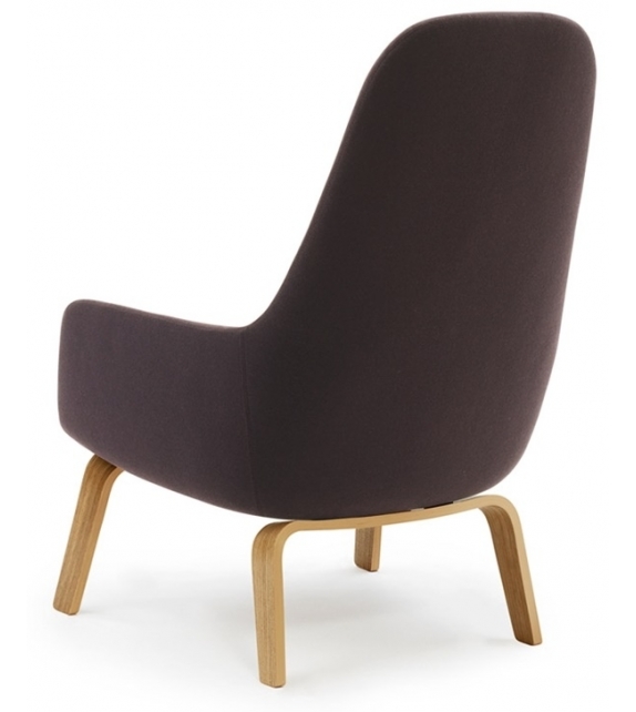 Era Normann Copenhagen Sillón Alto con Patas de Madera