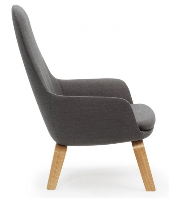 Era Normann Copenhagen Sillón Alto con Patas de Madera