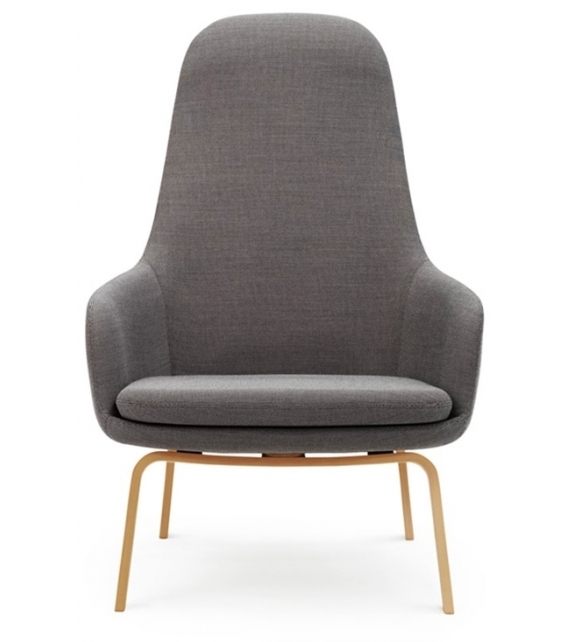 Era Normann Copenhagen Lounge Chair High With Wood Legs
