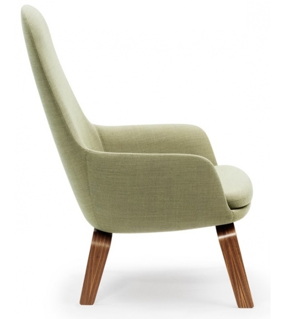 Era Normann Copenhagen Sillón Alto con Patas de Madera