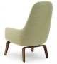 Era Normann Copenhagen Lounge Chair High With Wood Legs