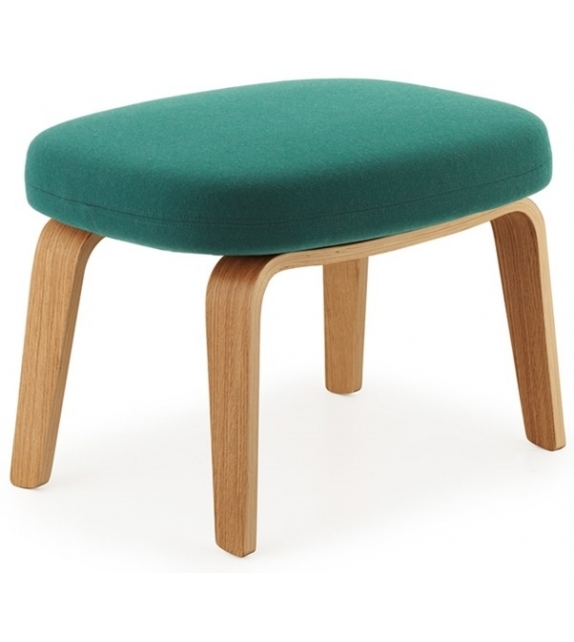 Era Normann Copenhagen Pouf con Gambe in Legno