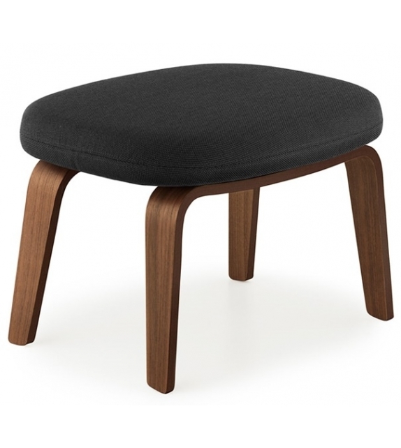 Era Normann Copenhagen Pouf con Gambe in Legno