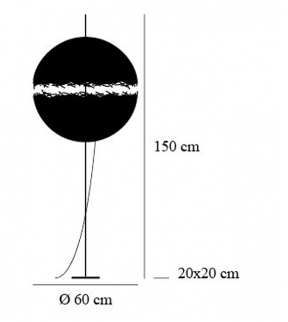 PostKrisi F 64 Catellani&Smith Lampadaire