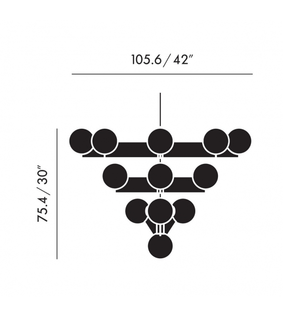 Plane Chandelier Tom Dixon Candelabro