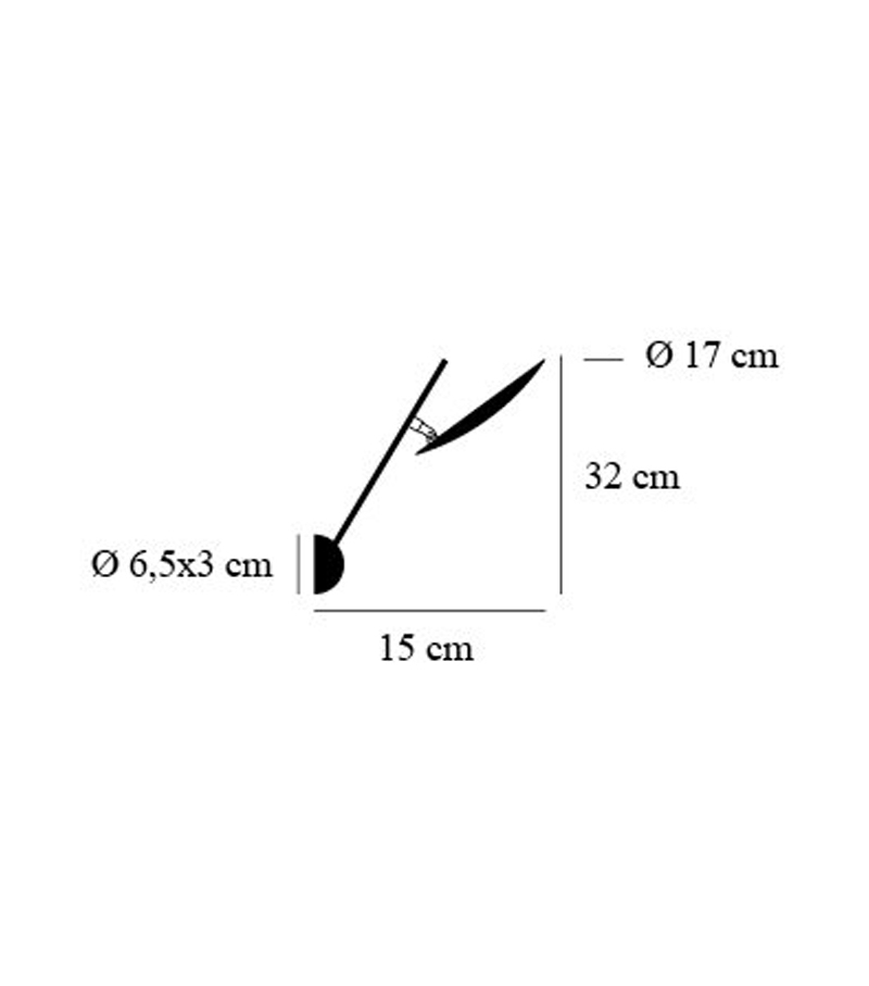 Listo para entregar - Lederam W0 Catellani&Smith Lámpara De Pared