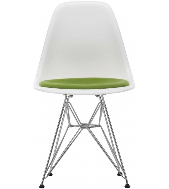 Eames Plastic Side Chair DSR Chaise Avec Coussin Vitra