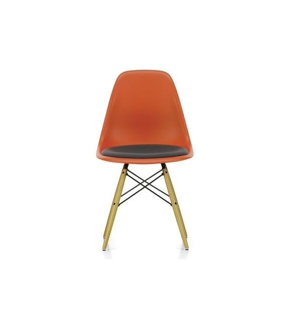 Eames Plastic Side Chair DSR Chaise Avec Coussin Vitra
