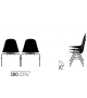 Eames Plastic Side Chair DSS Chaise Vitra
