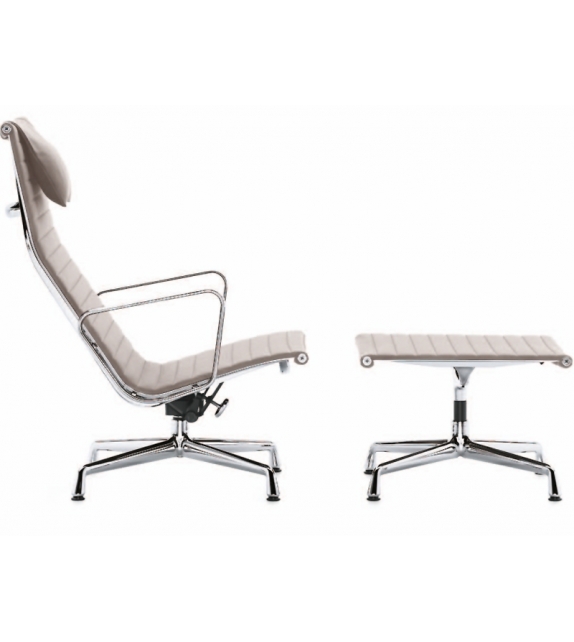 Aluminium Chair EA 125 Pouf Vitra