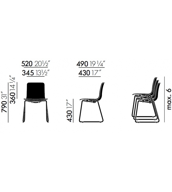 HAL RE Sledge Chaise Vitra