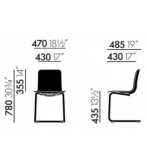 HAL RE Cantilever Sedia Vitra
