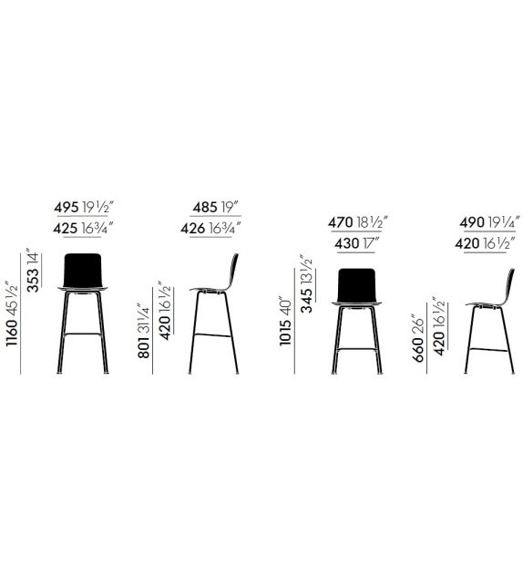 HAL Ply Stool Hocker Vitra