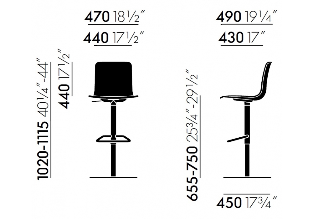 HAL RE Barstool Vitra Milia Shop