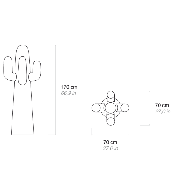 Nerocactus Gufram Porte-Manteau