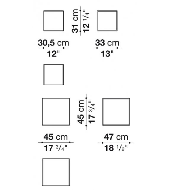 Canasta ’13 B&B Italia Outdoor Beistelltisch aus Metall