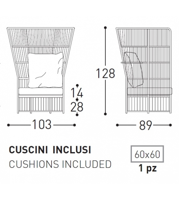 Tibidabo Hohen Sessel Varaschin