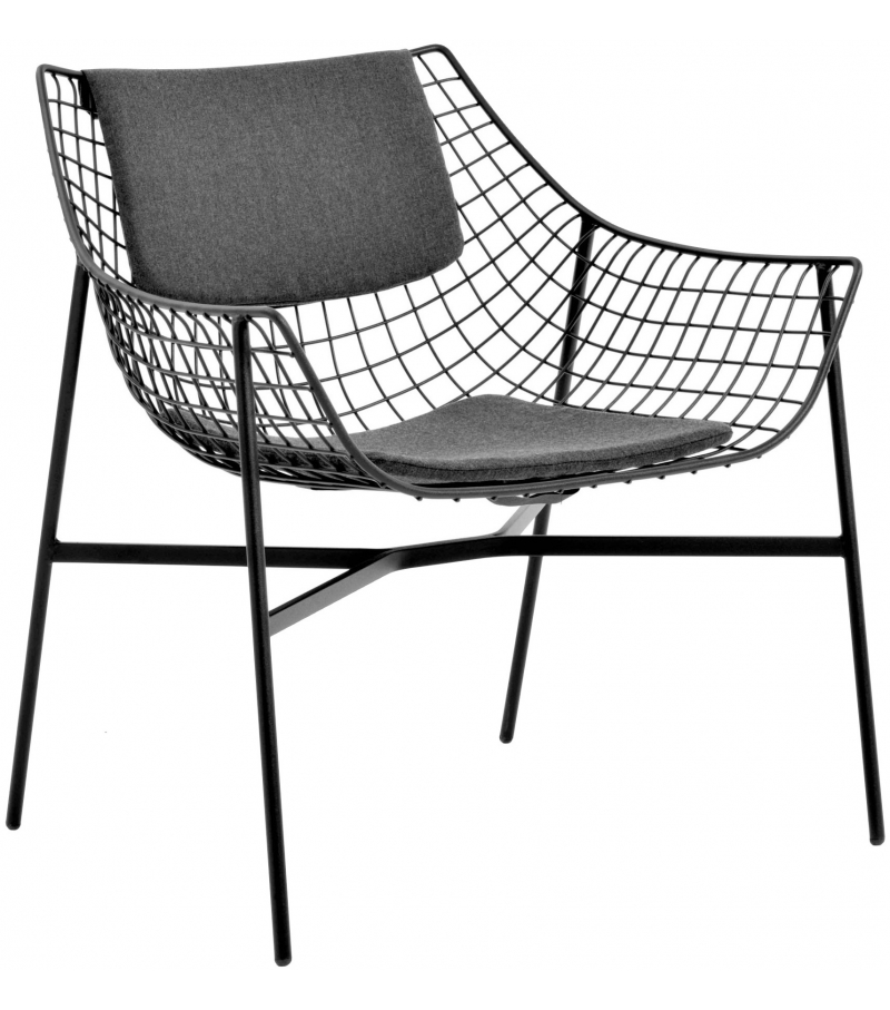 Summer Set Lounge Armchair With Seat & Back Cushions Varaschin