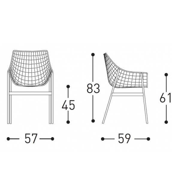Summer Set Poltroncina Rivestita Varaschin