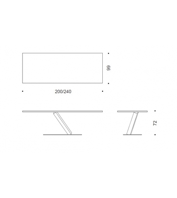 Element 680 Desalto Rectangular Table