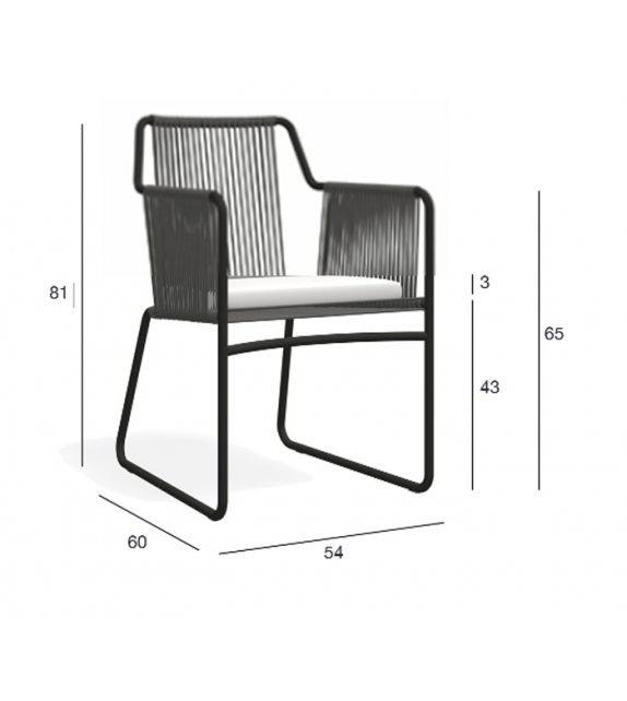Harp 359 Armchair With Cushion Roda