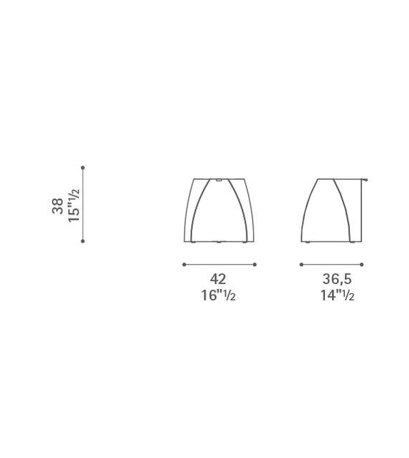 Hudson Poltrona Frau Hocker / Niedriger Tisch