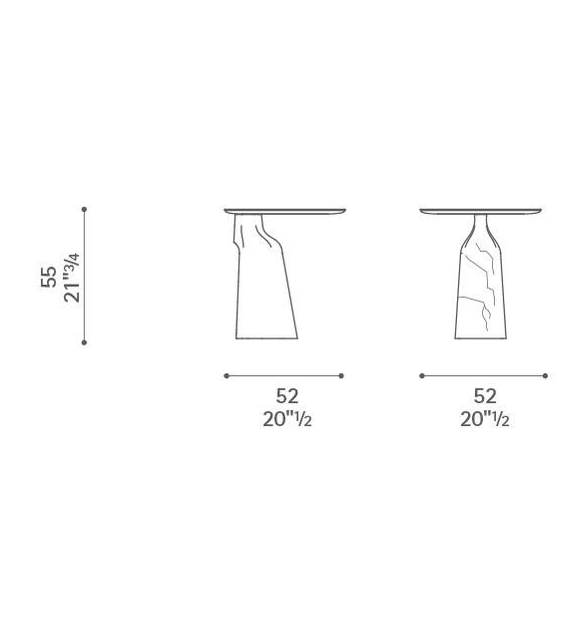 Ilary Monolith-Tischchen Poltrona Frau