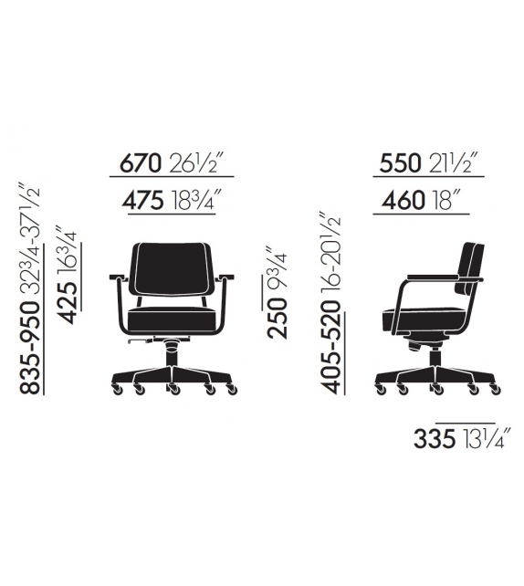 Fauteuil Direction Pivotant Chair Vitra