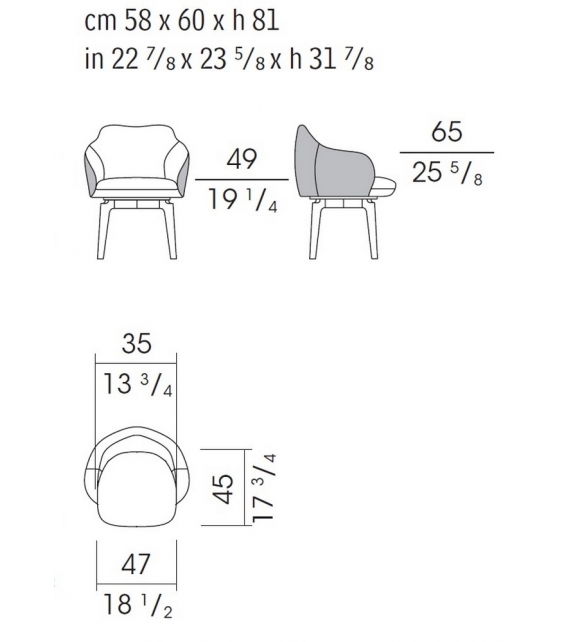 Elisa Small Armchair Giorgetti