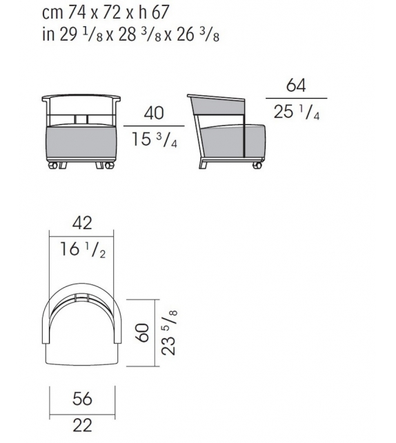 Lady Giorgetti Small Armchair