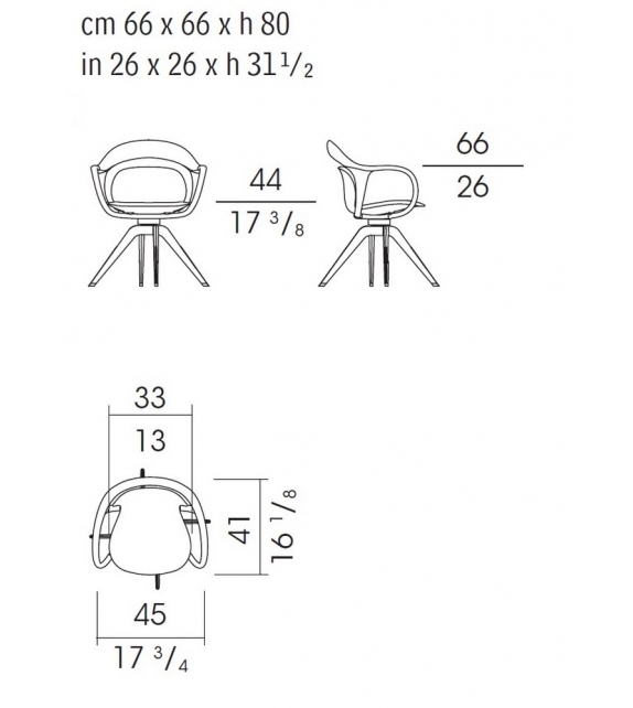 Norah Swivel Small Armchair Giorgetti