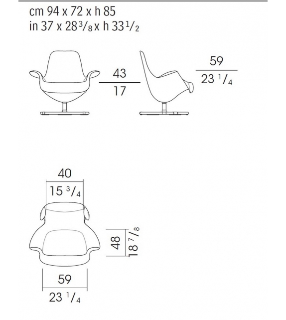 Tilt Fauteuil Pivotant Giorgetti
