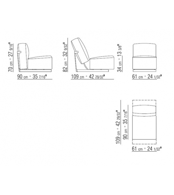 A.B.C.D. Flexform Poltrona