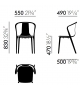 Belleville Armchair Wood Vitra