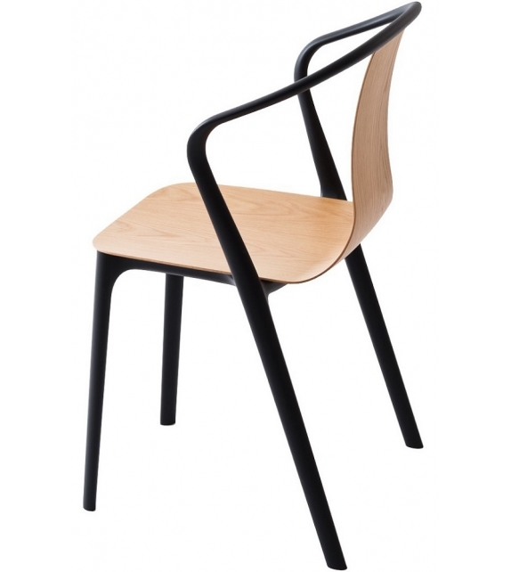 Belleville Armchair Wood Poltrona Vitra