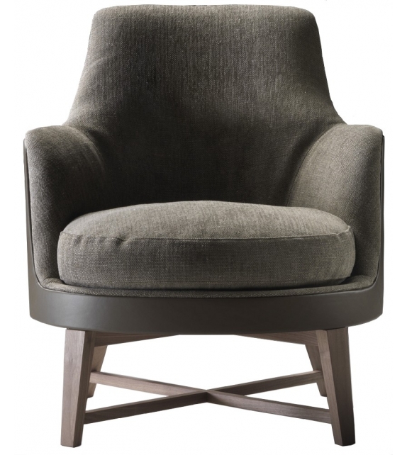 Guscio Soft Flexform Fauteuil Base En Bois