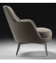 Guscio Soft Flexform Metal Base Armchair