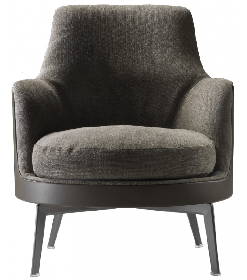 Guscio Soft Flexform Sillón Base De Metal