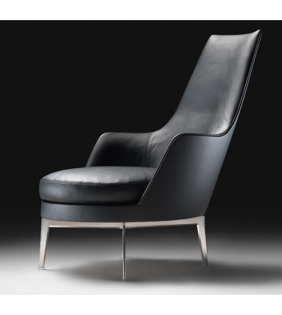 Guscioalto Flexform Metalsockel Drehsessel Mit Armlehnen