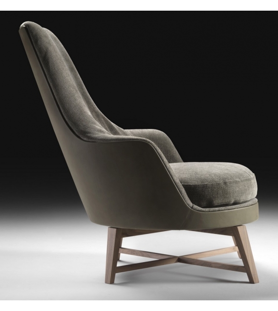 Guscioalto Soft Fauteuil Base En Bois Flexform