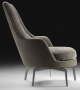 Guscioalto Soft Fauteuil Pivotant Base En Métal Flexform